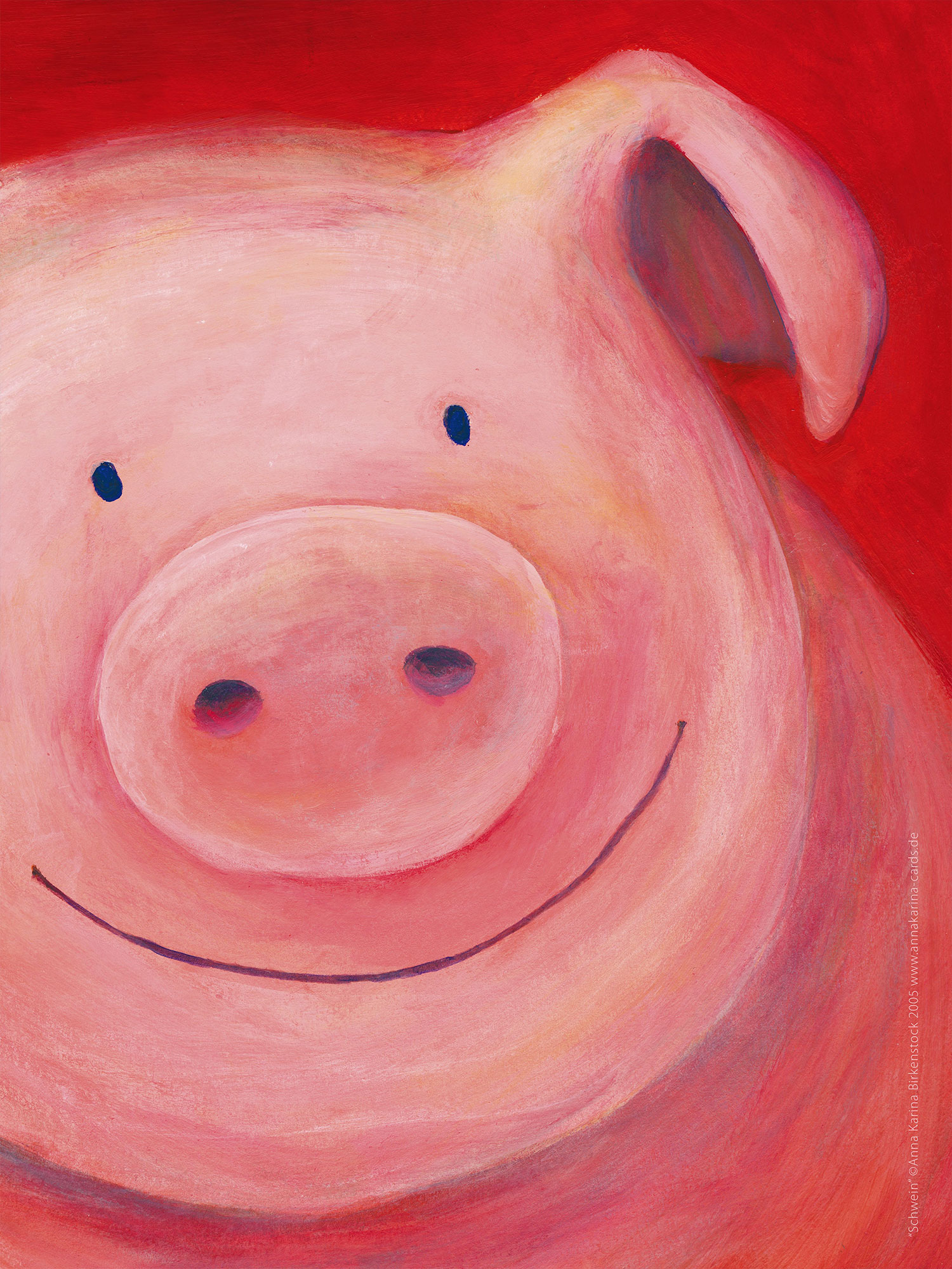 Schwein (Poster 30×40) – Königin der Pappe